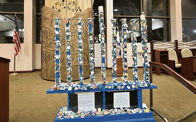 The Netiv HaAsara menorah