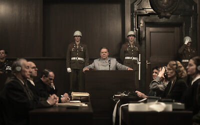 Hermann Goring, played by Russell Crowe, is on trial for war crimes in “Nuremberg.” (Sony Picture Classics)