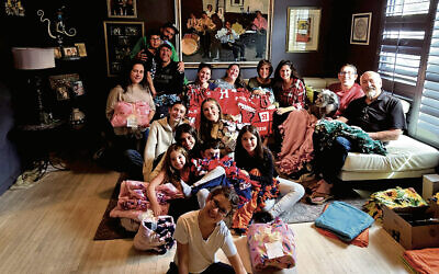 The Lior family gathered to make blankets and remember Ilana. The Lior family gathered to make blankets and remember Ilana.
