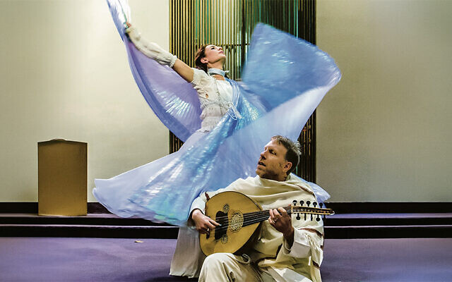 Award-winning composer and oud player Yuval Ron and whirling dervish, Mayaya. (Jorge Vismara)
