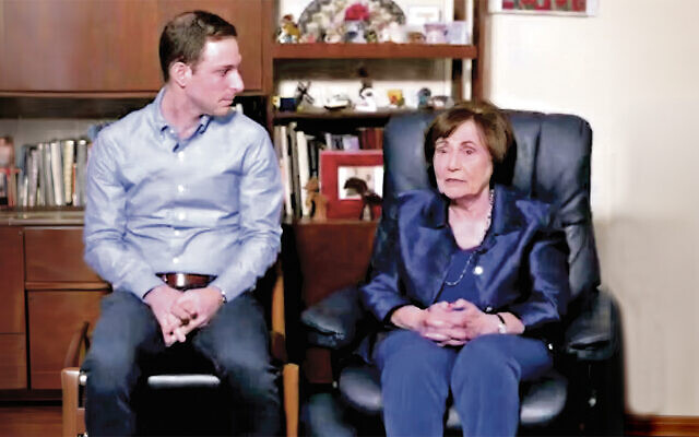 Matthew Holtz and his grandmother, Evelyne Appel