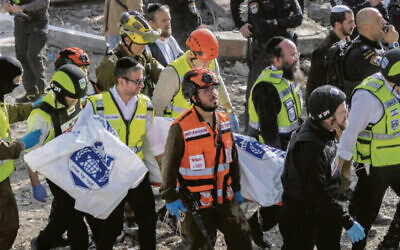 ON THE COVER: Israeli security and rescue forces are in Beit Shemesh in central Israel on March 1. (Yonatan Sindel/Flash90)