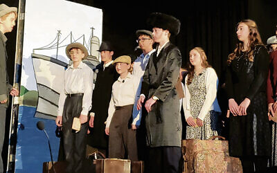 ON THE COVER: Students act out the story of the hero Japanese ambassador Chiune Sugihara, who saved many Jews from death, in 2024’s Holocaust play, “Choose Life,” at Yavneh. (Yavneh Academy)