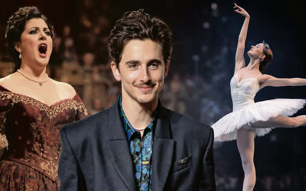 (JTA illustration; Chalamet image: Amy Martin Photography;  Wikimedia Commons)