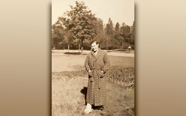 Paul Kampler recuperates from his leg injury in a military hospital in Manchester England, in 1945-46. Paul Kampler recuperates from his leg injury in a military hospital in Manchester England, in 1945-46.