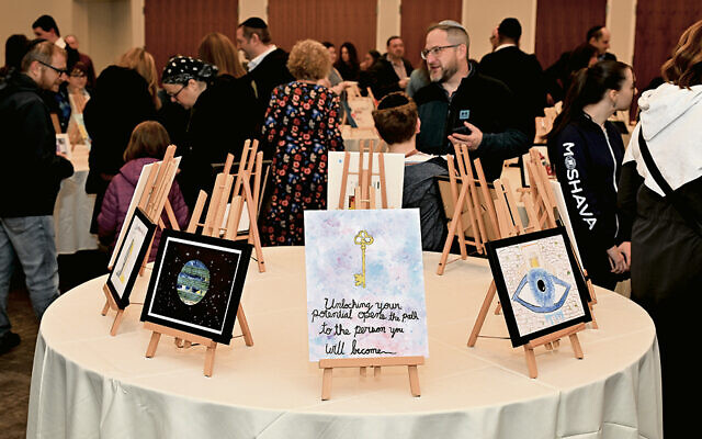 Sinai students, their families, Sinai staff, and supporters gathered at the show to celebrate students’ creativity. (All photos courtesy Sinai)