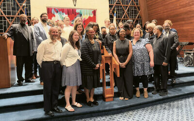 The interfaith choir performs in Wayne (Photos courtesy TBT)