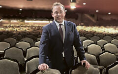 Howard Tilkin is always at home in a theater.