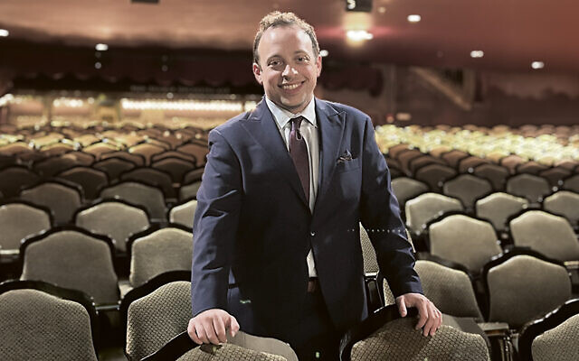 Howard Tilkin is always at home in a theater.