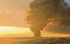 A scene from the Wildberry logistic center, 20 miles from Moscow, on Sunday night.