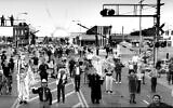 Citizens protest antisemitic acts in Billings, Montana, in 1994. (Frederic Brenner, courtesy of Howard Greenberg Gallery)