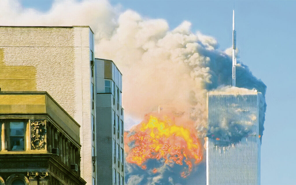 UAF 175 crashes into the south tower of the World Trade Center  on September 11, 2001 [TheMachineStops
(Robert J. Fisch)]