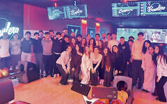 JSU members from schools across Bergen County bowled together on a recent Saturday night.