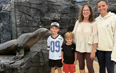 Debra Mazon and three of her grandchildren