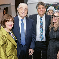 Myrna and Yale Block, left, and Dennis and Susan Gralla