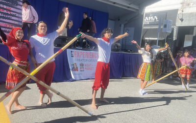 A dance troupe performed during the Teaneck’s Got Talent show sponsored by Our Children. (Brenda Sutcliffe)