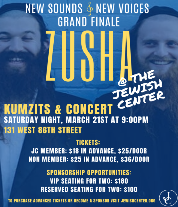 New Sounds New Voices Concert Featuring Zusha | Jewish Week