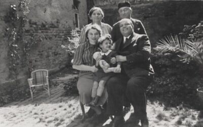 Inge Auerbacher with her parents and grandparents in 1938. The Holocaust survivor from Queens will speak at the German Bundestag on International Holocaust Remembrance Day, Jan. 27, 2022. (Courtesy)