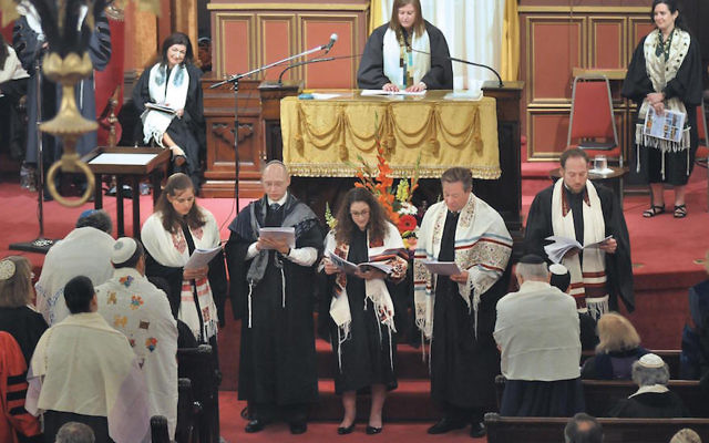 Hebrew Union College’s ordination ceremony last year in Cincinnati. The Reform movement “has heard literally hundreds of stories” from women rabbis, says an official. HUC-JIR via Facebook
