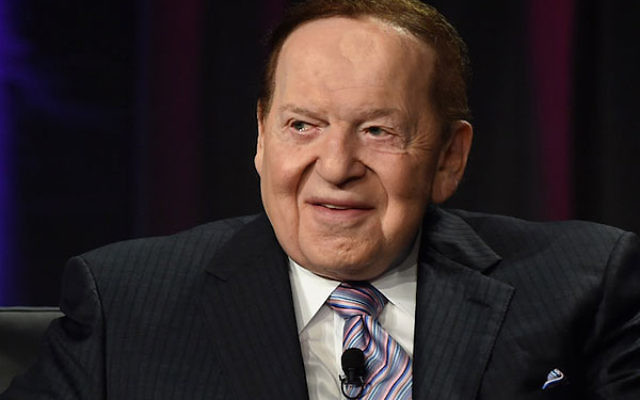 Sands Corp. Chairman and CEO Sheldon Adelson speaking at the Global Gaming Expo (G2E) 2014 at The Venetian Las Vegas in Las Vegas, Nevada, Oct. 1, 2014.