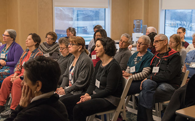Participants in the Limmud NY 2016 conference held in Connecticut. The event, now in its 13th year, draws hundreds of participants for several days of Jewish learning and is staffed by volunteers. Photo courtesy Art M. Altman