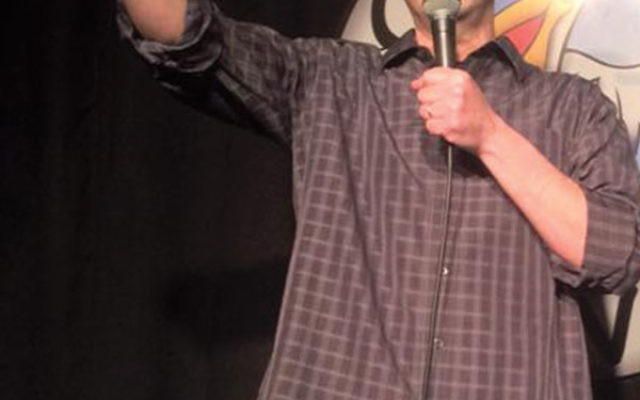 Comedian Alex Bernstein in the spotlight at Scotty’s Comedy Cove in Springfield. 