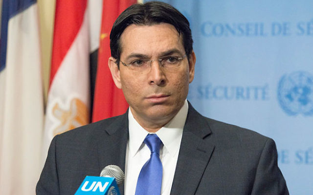 Israel’s UN Ambassador Danny Danon. (Albin Lohr-Jones/Pacific Press/LightRocket via Getty Images)