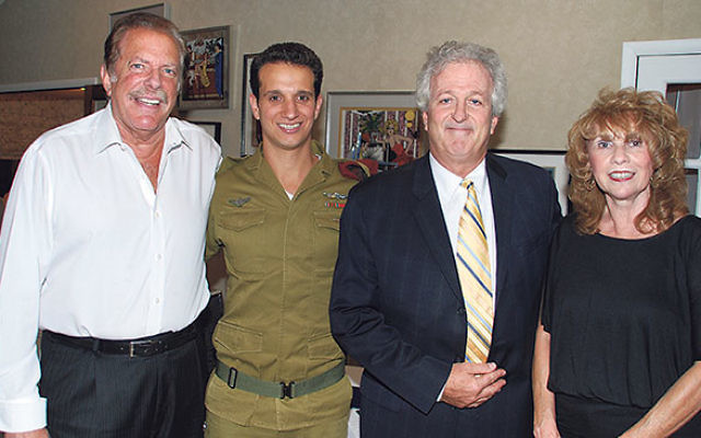 Asraf with Howard Gases, second from right, director of FIDF’s NJ chapter, and event hosts Jay and Sylvia Zimmet.     