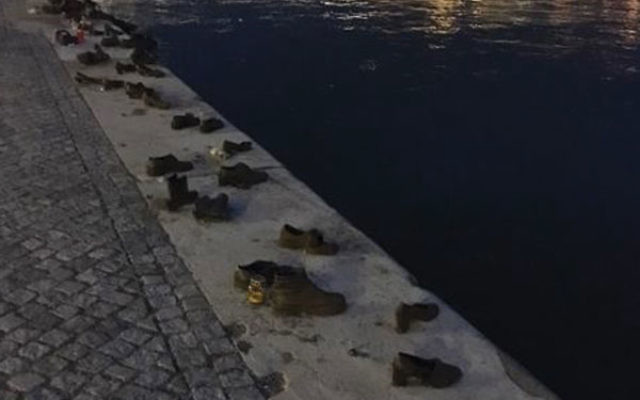 The Bronze Shoe Memorial on the banks of the Danube, Budapest