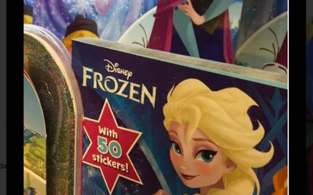 Donald Trump tweeted an image of a poster promoting a book with characters from the film “Frozen” to defend his previous tweet of a six-pointed star.