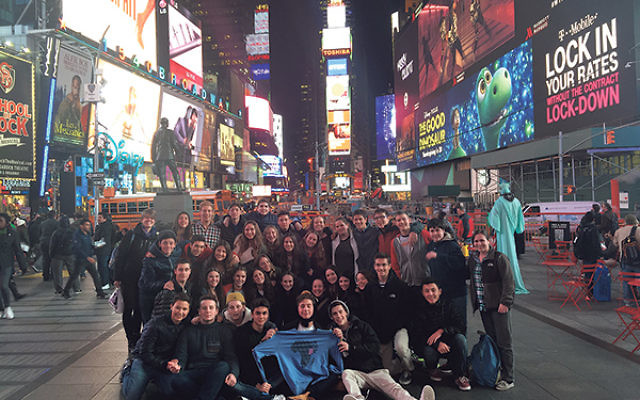 The GOA and Mexican students took a trip to Times Square and saw a Broadway show.