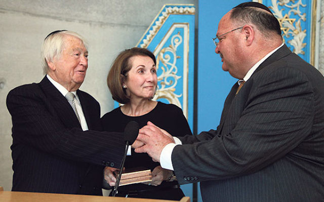 On May 30, Suzanne and Lenny Goldschein visited Yad Vashem for a ceremonial unveiling of their plaque in memory of the 128 victims of the Holocaust who died in the Gauting Sanatorium following the war. They were also presented with the Key to Yad Vashem b