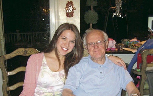 Jessica Katz and her grandfather, Abram Belzycki, who died in 2011 at age 95.