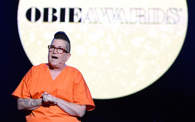 Lea DeLaria performing onstage at the 61st Annual Obie Awards at Webster Hall in New York City, May 23, 2016 .