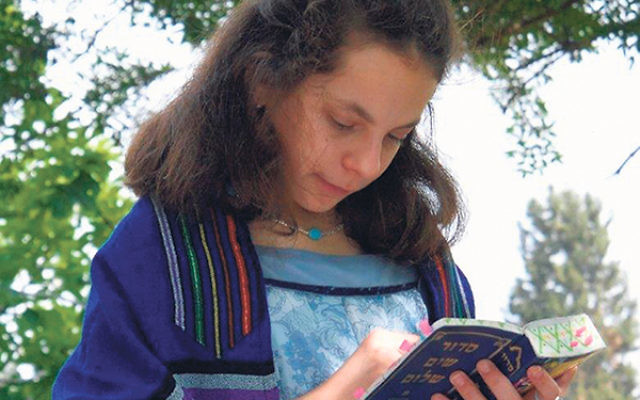 Golda Och Academy student Hayley Nagelberg — shown here at her bat mitzva several years ago in Israel — was asked if she was “brain dead” by a CNN executive when she confronted him about the news outlet’s coverage of Israel.&