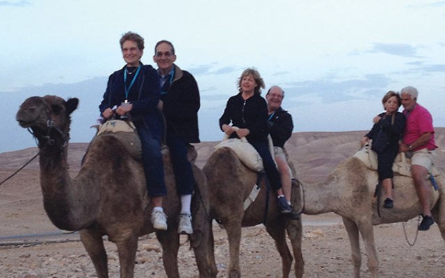 Discovering Israel on a federation mission can include first-time experiences like riding camels, as well as behind-the-scenes opportunities available only to such groups.