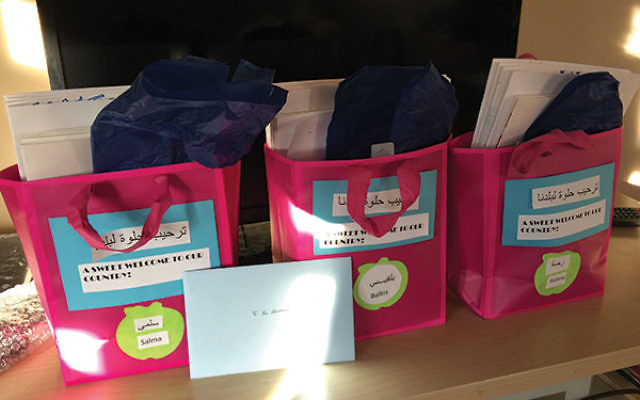 Welcome bags for each of the three children. 