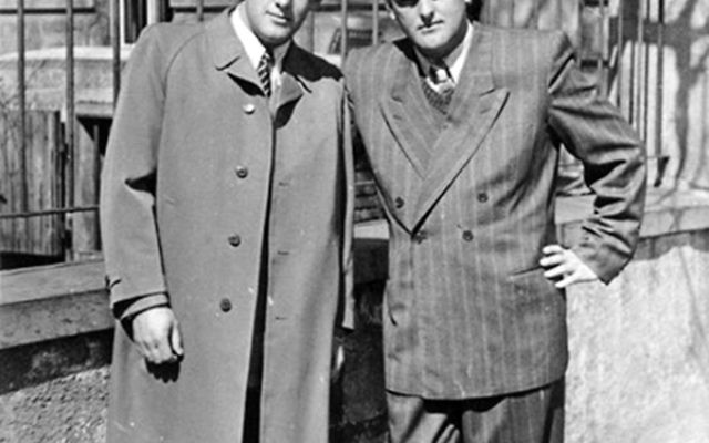 Brothers Joe, left, and Harry Wilf, soon after they arrived in the United States.