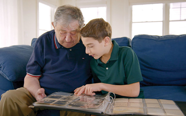 Jack Feldman and his great-grandson Elliott Saiontz in a scene from “The Number on Great-Grandpa’s Arm.”
Courtesy of HBO
