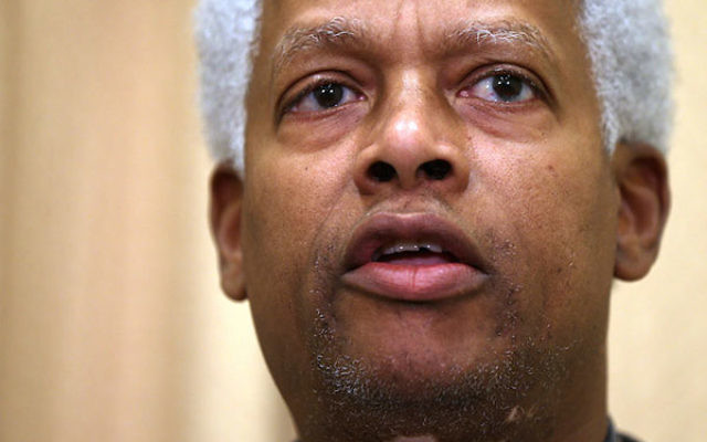 Rep. Hank Johnson speaking during a news conference in Washington, D.C., Jan. 16, 2013. (Alex Wong/Getty Images)