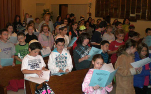 Students at the Rabbi Jacob Friedman Religious School, which has brought together children from both Temple Beth Torah and Temple Beth El.
