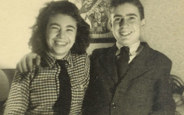 Arlette deMonceau Michaelis and her brother, Guy, before he was taken to St. Guilles Prison, in January 1942.