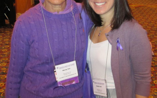 Wendy Keil and her daughter, Heather, at Pancreatic Cancer Advocacy Day in Washington, DC, on June 14. Photo courtesy Heather Keil