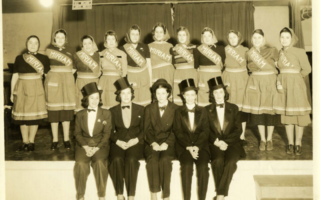 Oheb Shalom’s Miriam Auxiliary, the precursor to today’s sisterhood, in this circa- 1940s photo. Photos courtesy Oheb Shalom Congregation