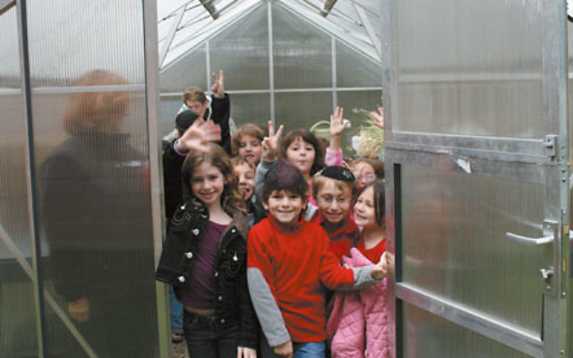 Through the Day School Endowment project, all three area day schools have been able to enrich their science curricula. The Bohrer-Kaufman Hebrew Academy of Morris County added a greenhouse to its Randolph campus. Photo courtesy Hebrew Academy of Morris