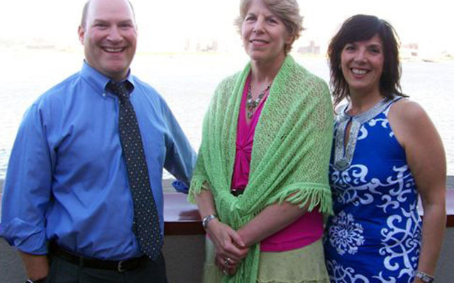 Members of the award-winning UJC MetroWest marketing team, from left, Mark Berkley, Shelley Labiner, and Melissa Simon.