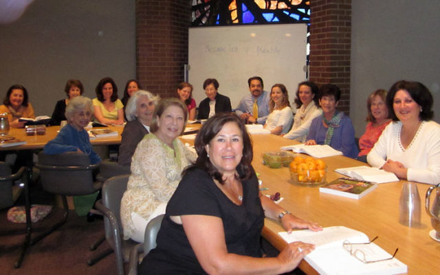 Florence Melton Adult Mini-School students gather for a recent class at Congregation B’nai Jeshurun in Short Hills; the new Melton curriculum will be geared toward families.