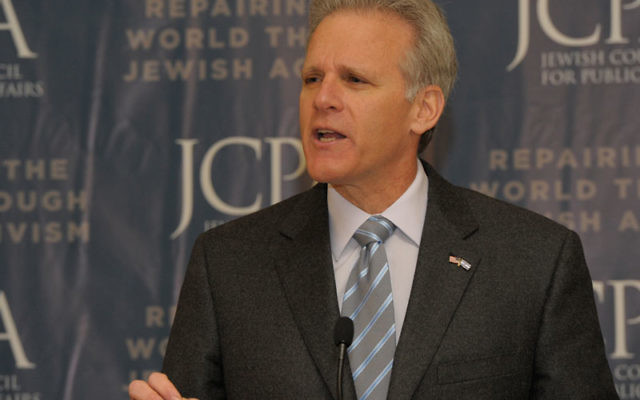Michael Oren, Israel’s ambassador to the United States, addresses the annual Jewish Council for Public Affairs Plenum in Washington, March 6. Photo courtesy JCPA
