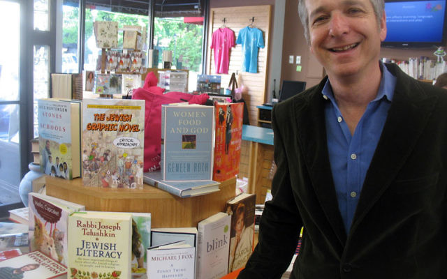 Jonah Zimiles — in Words, his bookstore in Maplewood — was recently appointed to the Jewish Federations of North America’s disability working group. Photo by Johanna Ginsberg