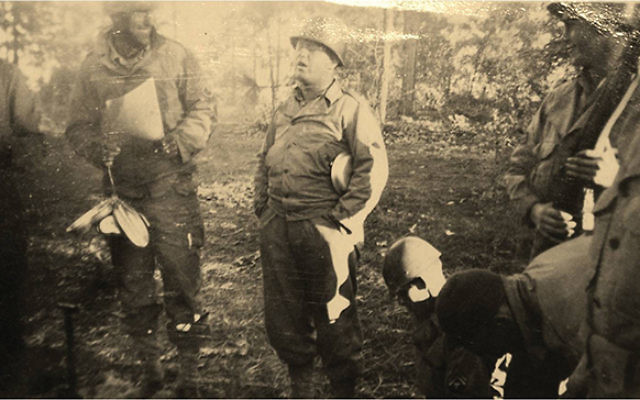Master Sgt. Roddie Edmonds and his men during field training in Tennessee before shipping out for Europe.